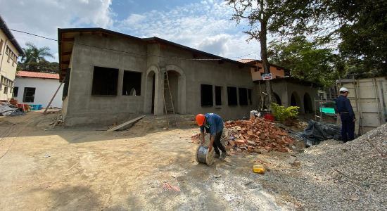 Reconstrucción de la primera fase del Instituto Técnico Dámaso Zapata presenta un avance del 60%