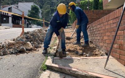 Avanza la construcción de andenes en la Comuna 12