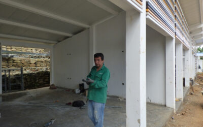 Esta es la sede educativa que construye la Alcaldía en el campo