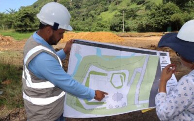 ¡Es un hecho! Se está construyendo el primer parque del Corregimiento Uno de Bucaramanga