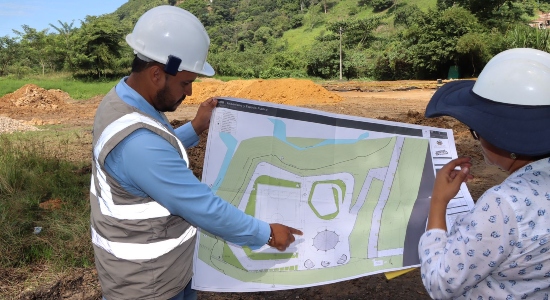 ¡Es un hecho! Se está construyendo el primer parque del Corregimiento Uno de Bucaramanga