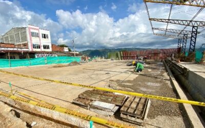 La tradicional cancha de baloncesto del barrio Santander está en obra