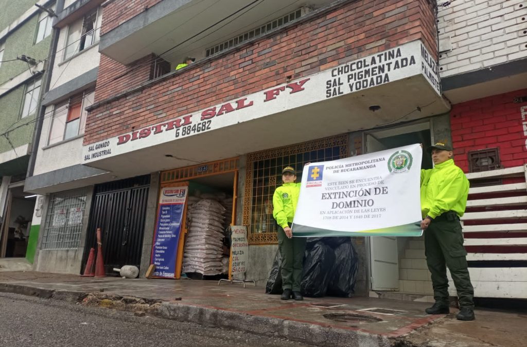 Golpe a las finanzas criminales: van 10 inmuebles con extinción de dominio en Bucaramanga