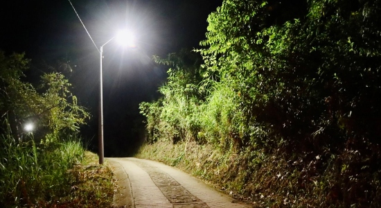 Más de 24 kilómetros de vías rurales se iluminaron por primera vez