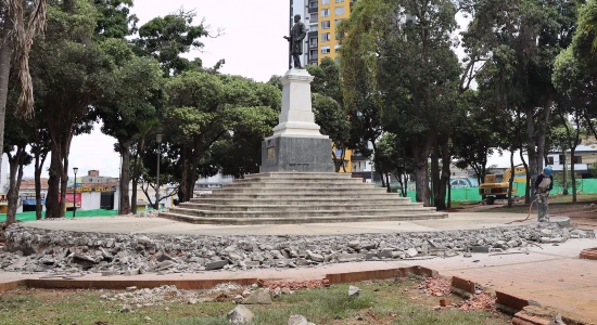 ¡Ya está en obra el parque Centenario!