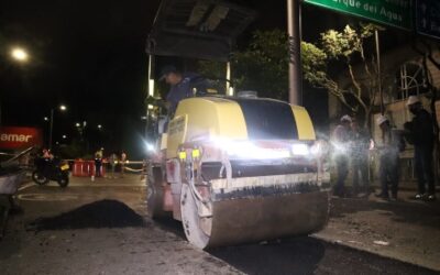 Se intensifican acciones de reparcheo de huecos críticos del Centro de Bucaramanga