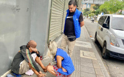 Realizamos recorridos para atender a habitantes en calle