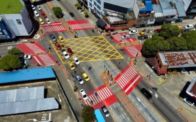 Estos son los cruces críticos de Bucaramanga que tienen nueva señalización para la seguridad peatonal