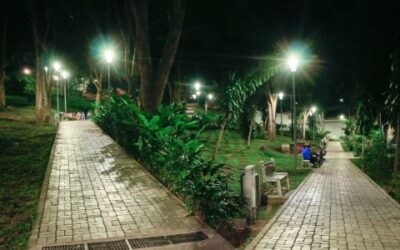 Nueva iluminación le cambió la cara al Parque Los Sarrapios
