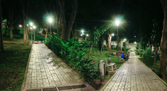 Nueva iluminación le cambió la cara al Parque Los Sarrapios