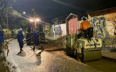 Se están tapando los huecos en el Centro de Bucaramanga