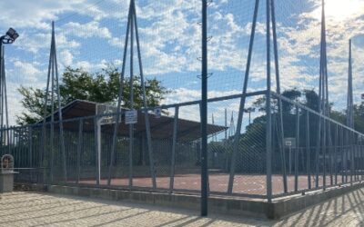 ¡Un sueño hecho realidad! El barrio Santander tiene cancha de baloncesto y voleibol para rato