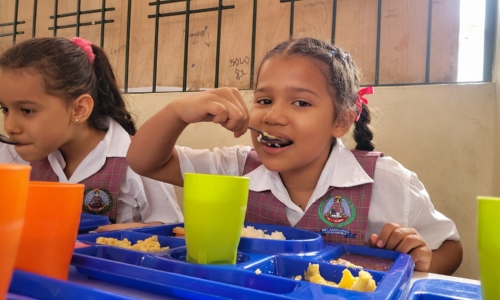 Le cumplimos con el PAE al colegio Santo Ángel: 580 estudiantes beneficiados