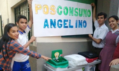 En colegios oficiales se implementa estrategia para disponer correctamente los residuos posconsumo