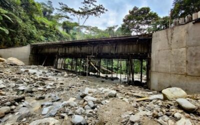 Se están construyendo tres puentes vehiculares en el sector rural de Bucaramanga