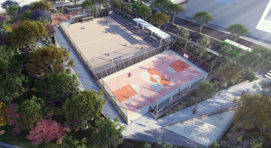 Conozca cómo quedará el escenario deportivo del barrio La Salle tras su repotenciación