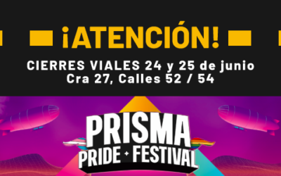 Conozca los cierres viales por la celebración del Prisma Pride Festival