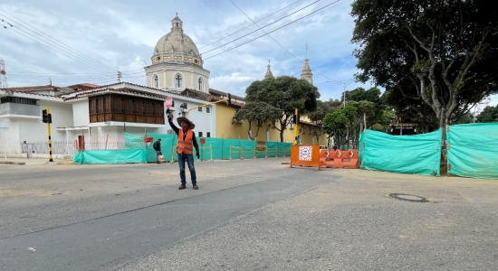 ¡Atención! Estos son los cierres viales que están activos en el Centro de Bucaramanga