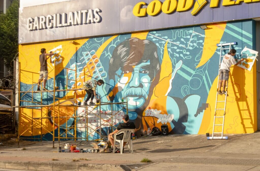 El arte urbano que le da vida a los murales en Bucaramanga