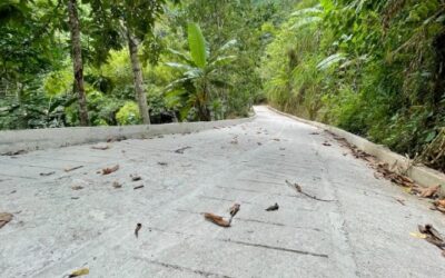 La nueva placa huella que lleva a la Vereda San Pedro Bajo