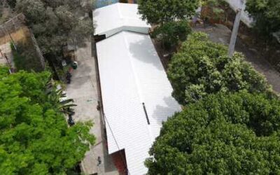 Así luce la nueva cubierta de la sede D del Colegio Santander