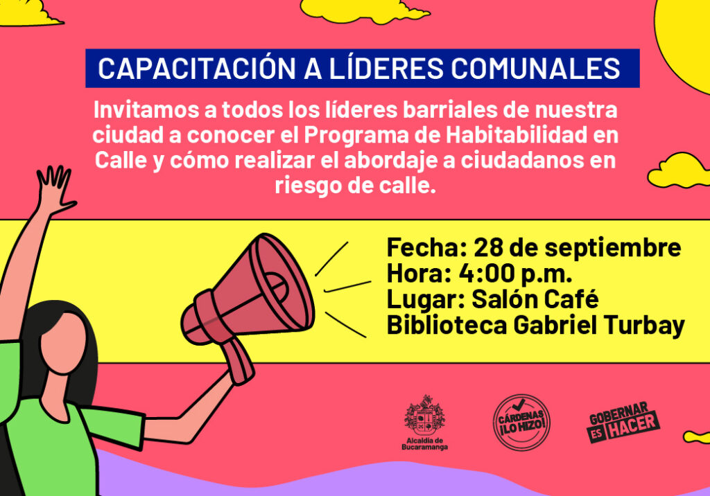 Invitamos a los líderes comunales de las 17 comunas de la ciudad a conozcan la ruta de atención para abordar casos de habitantes en calle.