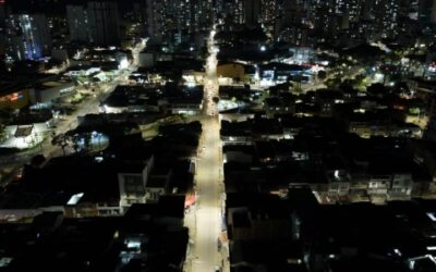 En seis importantes vías de Bucaramanga se modernizará el alumbrado público