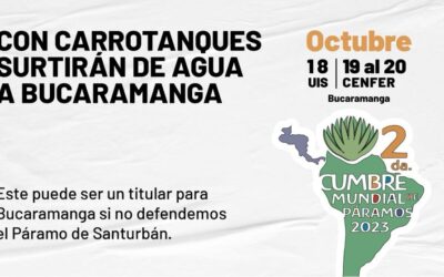 Con carrotanques surtirán de agua a Bucaramanga