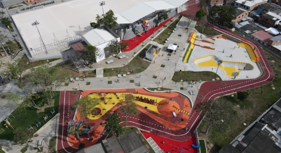 El norte de Bucaramanga estrena su primer mega parque con pista de skate