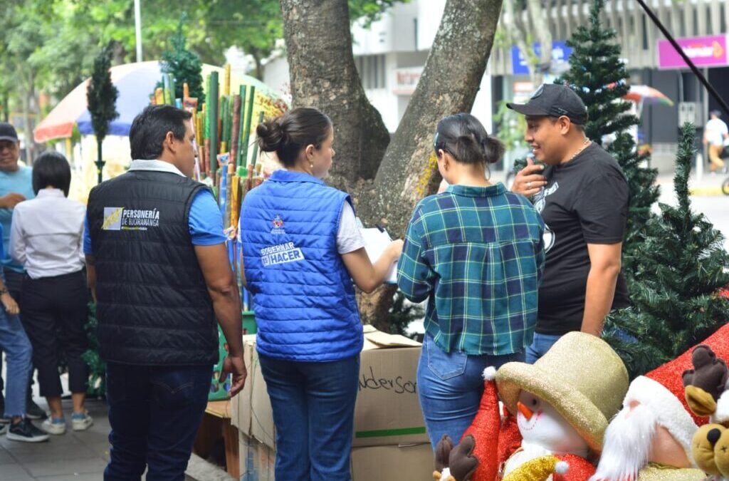 Intensifican jornadas de caracterización en espacio público del centro