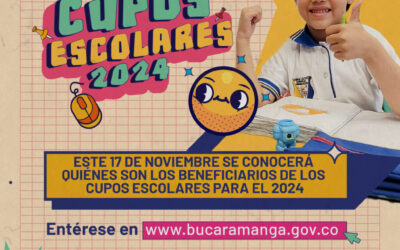 Estos son los resultados de los cupos escolares 2024 para colegios oficiales de Bucaramanga