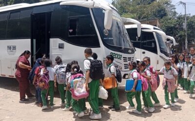 El transporte escolar se prestará hasta el primer trimestre del año 2024