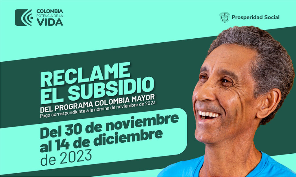 ¡Lista la platica! Iniciaron los pagos del Bono Colombia Mayor