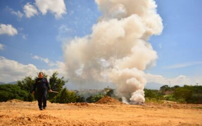Más de 300 kilogramos de pólvora fueron destruidos por las autoridades