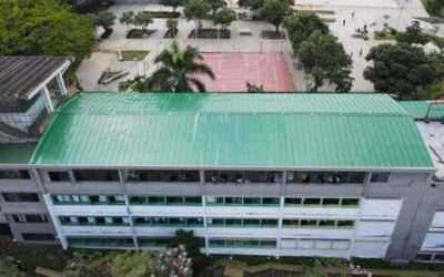 Así quedó la nueva cubierta del colegio Dámaso Zapata