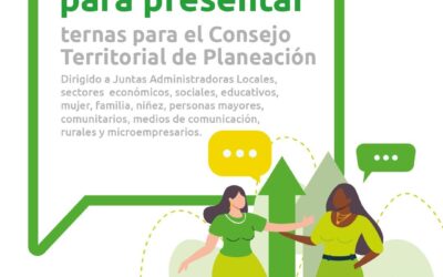 Se abre convocatoria para presentar ternas para el Consejo Territorial de Planeación