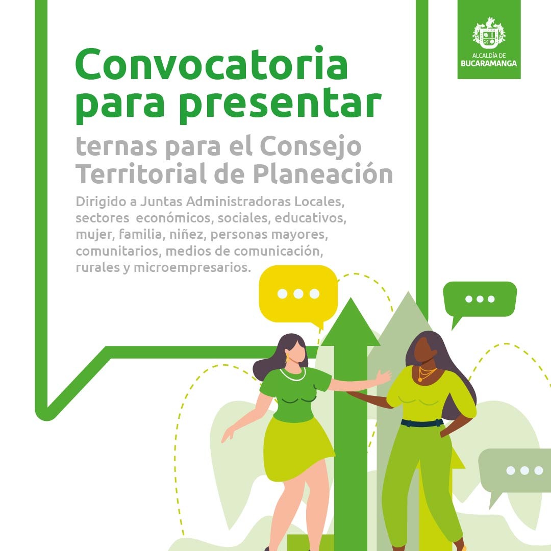 Se abre convocatoria para presentar ternas para el Consejo Territorial de Planeación