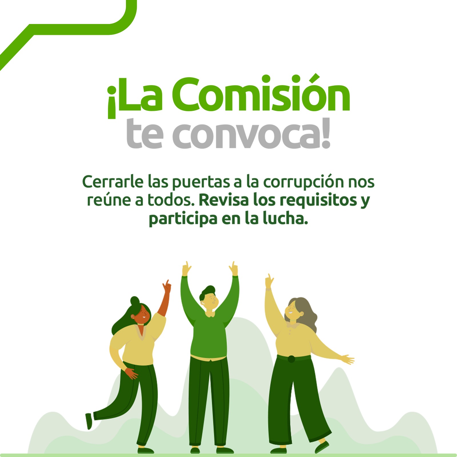 Convocatoria para participar en la Comisión Territorial  Ciudadana para la lucha contra la corrupción en  Bucaramanga