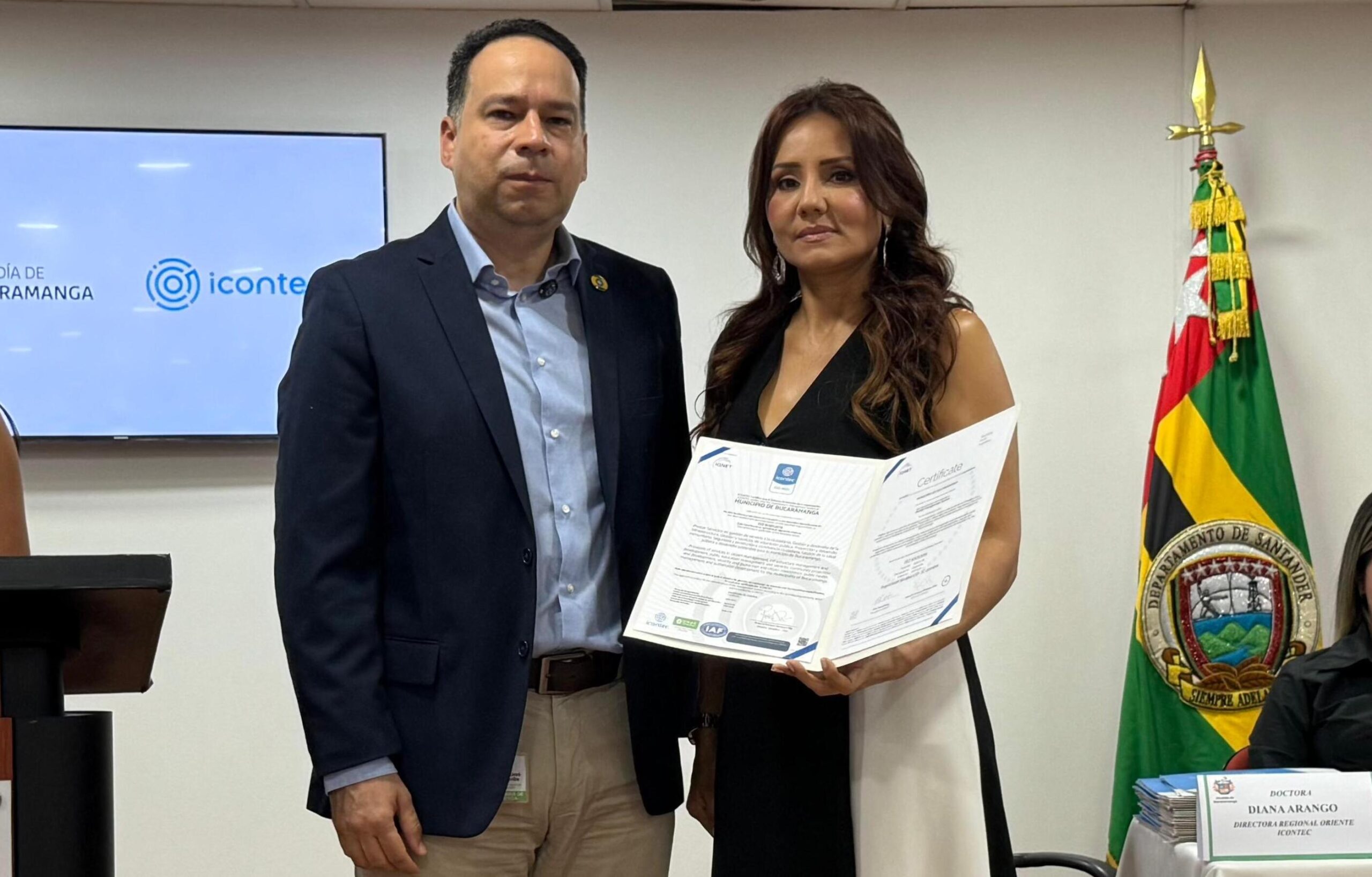 Bucaramanga recupera certificación ISO 9001:2015 de ICONTEC