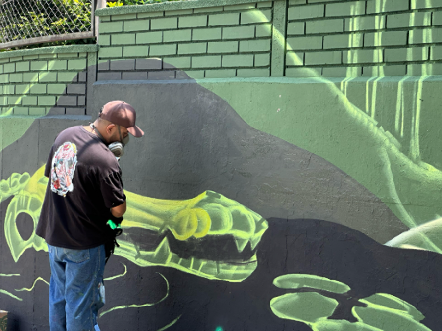 Así transforman ‘La Bonita’ en una galería de arte urbano