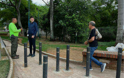 Alcaldía le hace frente a la circulación ilegal de motos con instalación de bolardos en Ciudad Bolívar