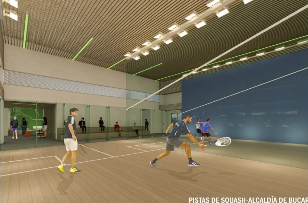 ¿En qué va la obra de las canchas de squash en Bucaramanga?