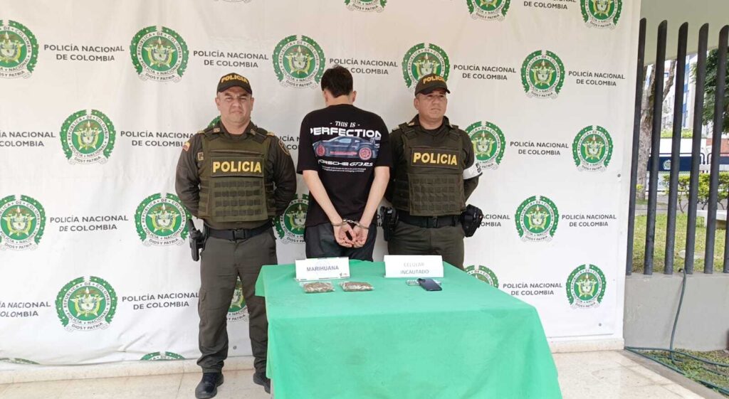 Capturado en flagrancia expendedor de drogas en Calle de los Estudiantes en Bucaramanga