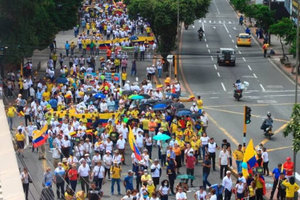 Tranquilidad en marchas de Bucaramanga.