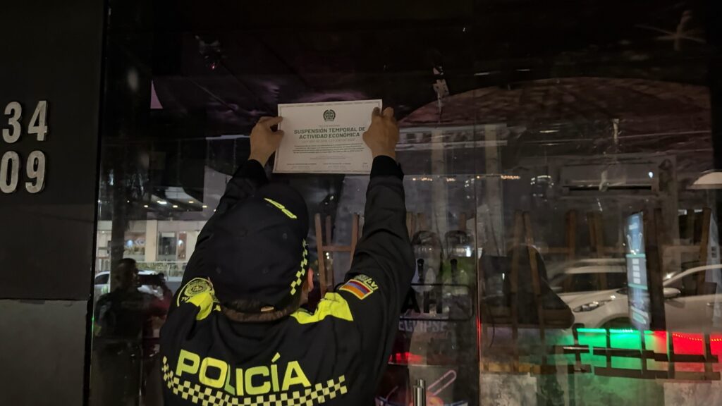 Controles en Zona Rosa: negocio fue sellado por exceso de ruido
