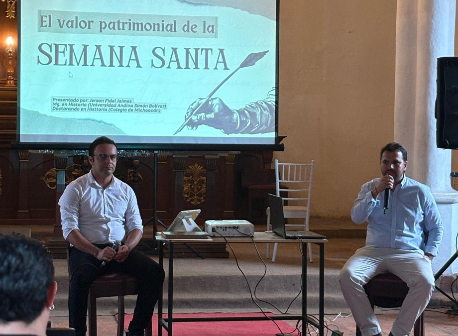 La Capilla de Los Dolores fue escenario del conversatorio “El valor patrimonial de la Semana Santa”