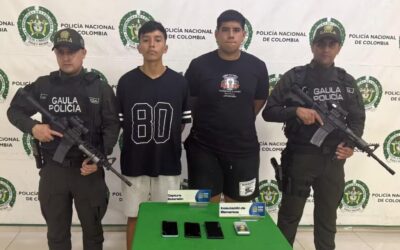 Dos capturados por extorsionar a menores de edad