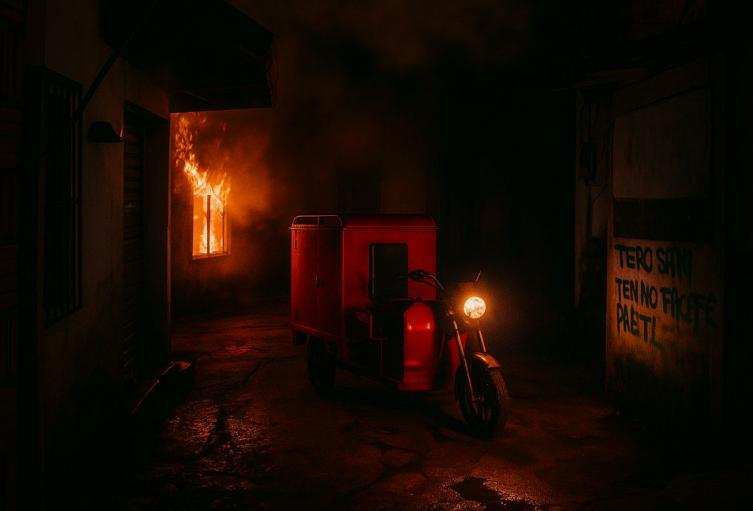 Emergencia en grabación, Bomberos hace llamado a la prevención