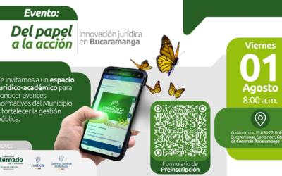 El Municipio de Bucaramanga presentará su innovación jurídica hoy