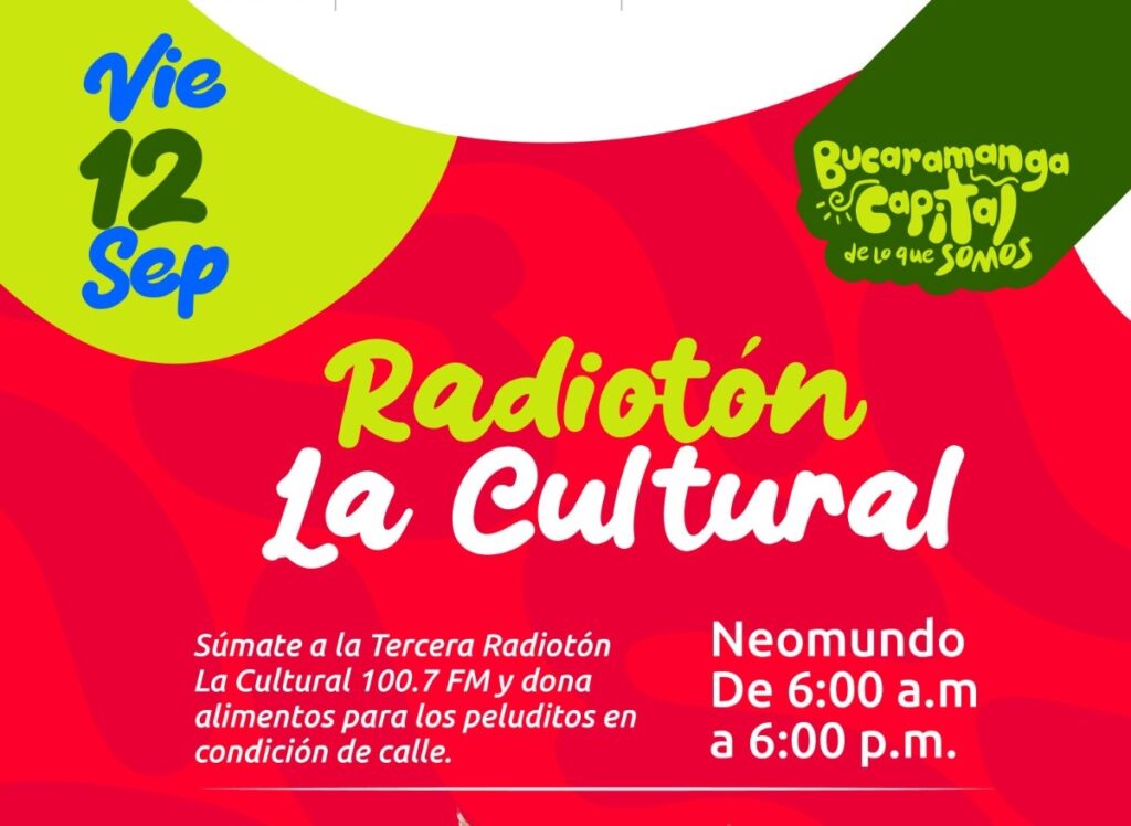 Tercera Radiotón LA CULTURAL 100.7 F.M. por los animales desamparados